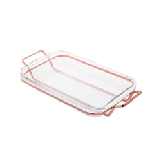Load image into Gallery viewer, Rose Chrome Bakeware Serving Support  37x23cm
