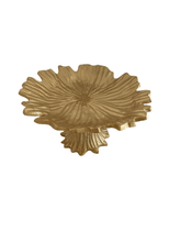 Load image into Gallery viewer, Gold Flower Cake Plate.