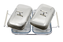 Charger l'image dans la galerie, Double serving chafing dish 2x1.5L.