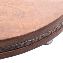 Load image into Gallery viewer, Close-up of a wooden board with decorative carvings on a white background