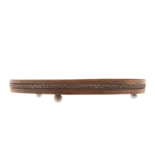 Load image into Gallery viewer, Wooden board with metal accents on a white background