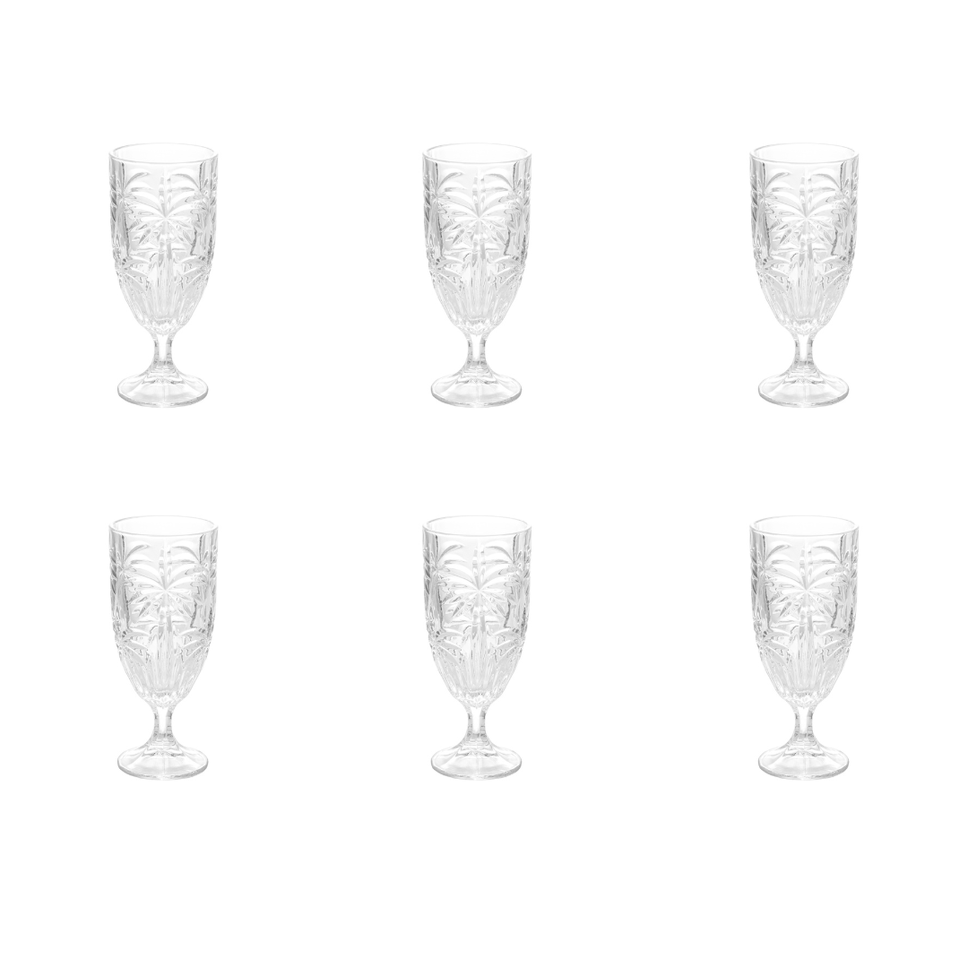 Crystal Palm Tree Goblet Glasses 450 ml – Set of 6 – image 9 | House Art