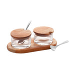 Wooden Support Double Bowl 24x13x8cm – image 11 | House Art