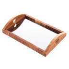 Mirrored Teak Wood Tray 36x23x7cm – image 6 | House Art