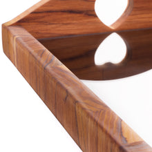 Load image into Gallery viewer, Mirrored Teak Wood Tray 36x23x7cm
