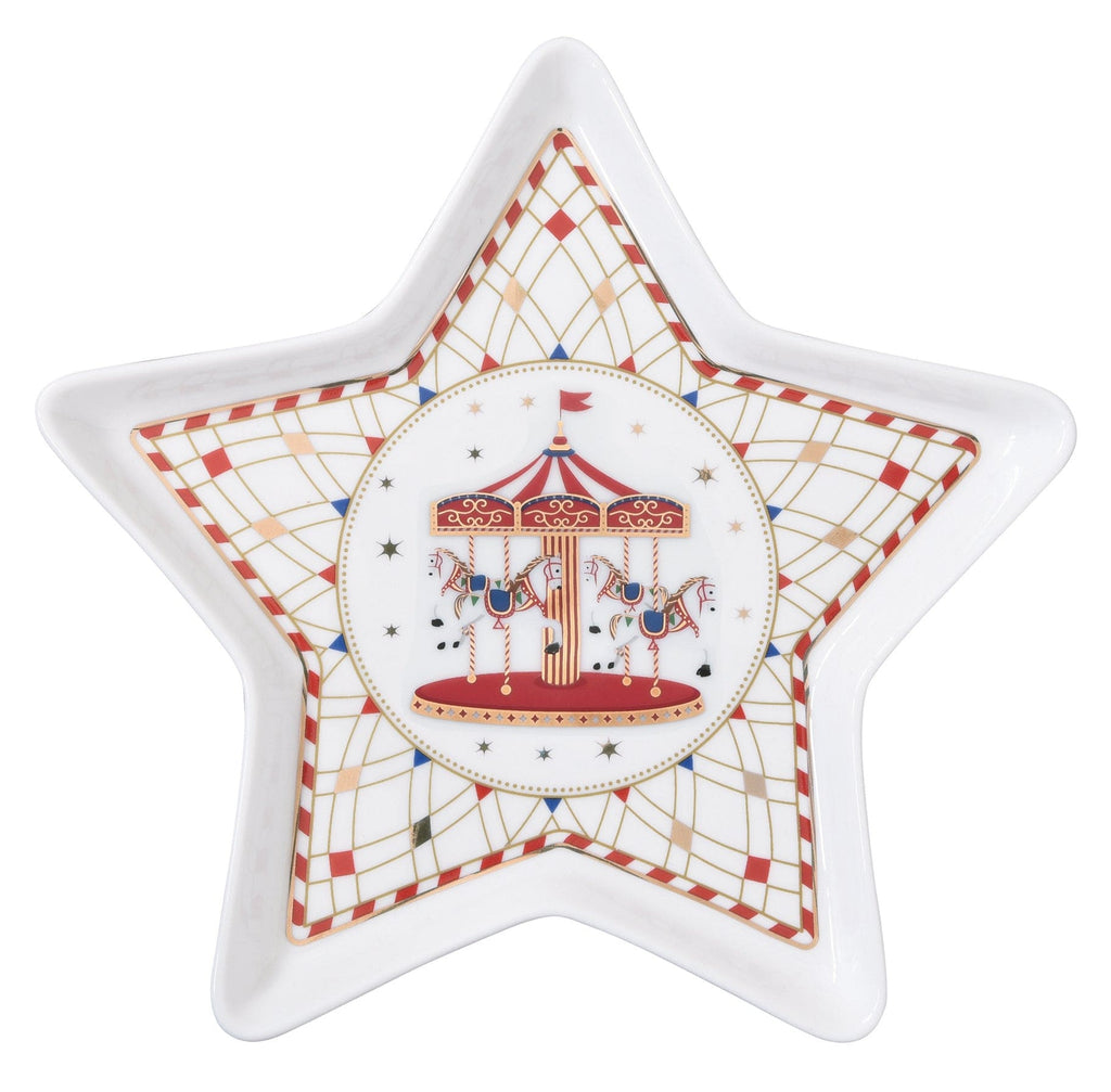 Serving Platter Star Christmas Wonderland.