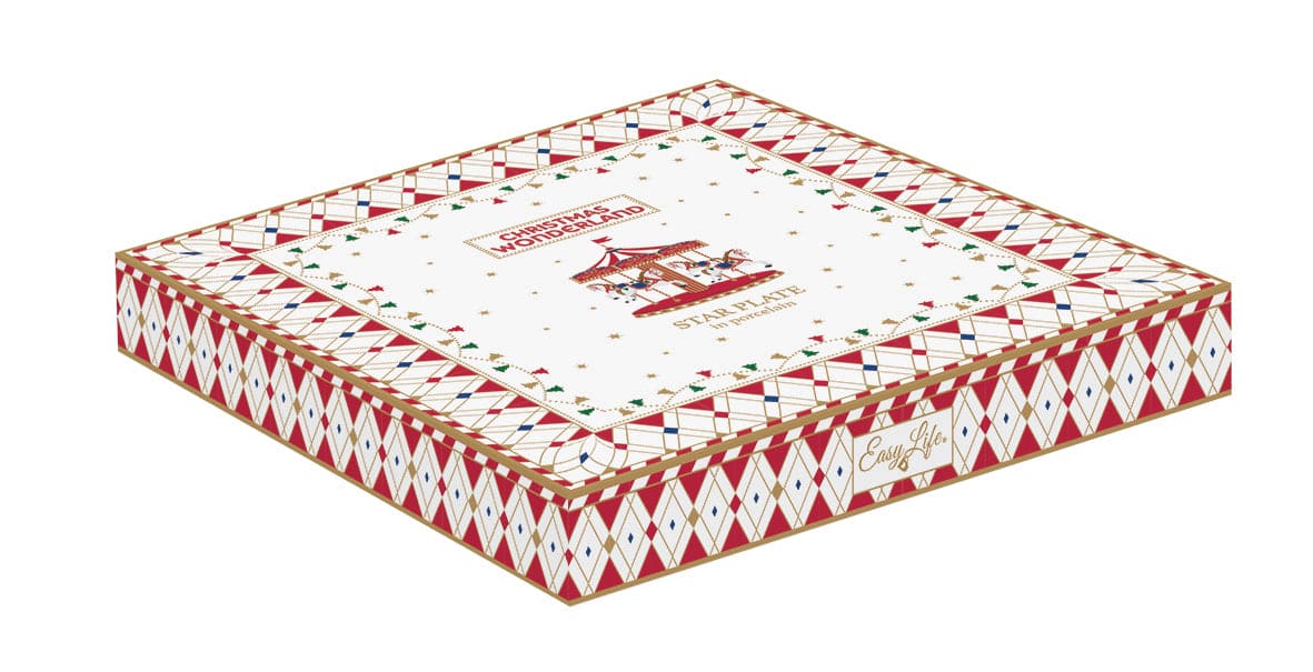 Serving Platter Star Christmas Wonderland.