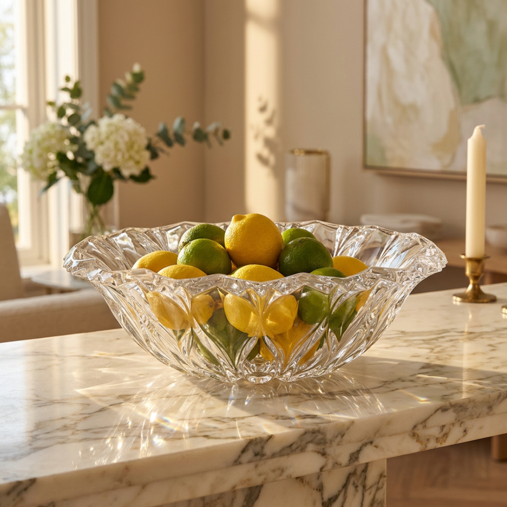 Louise Crystal Centrepiece Plate 35x12cm | House Art
