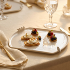 Birds White Porcelain Serving Platter 31x29x4cm | House Art