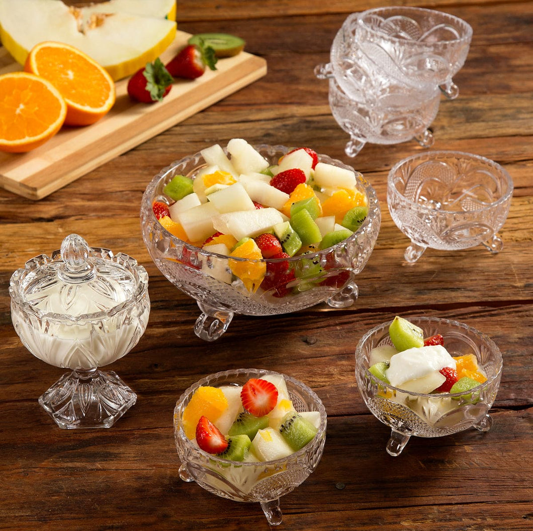 Set Kristall-Dessertschalen 18x10cm/6x(10x6cm)