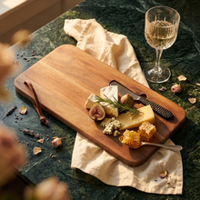 Load image into Gallery viewer, Wooden Serving Board with Cheese Knife 41 × 20 × 3 cm
