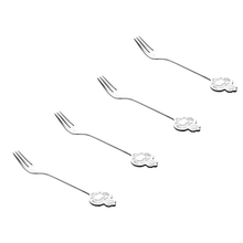 Charger l'image dans la galerie, Ensemble de 4 fourchettes à gâteau en acier inoxydable
