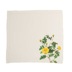 Set of 6 Yellow Flowers Napkins.