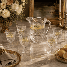Lade das Bild in den Galerie-Viewer, Set mit 6 Gläsern 240 ml und Krug 1,3 ml
