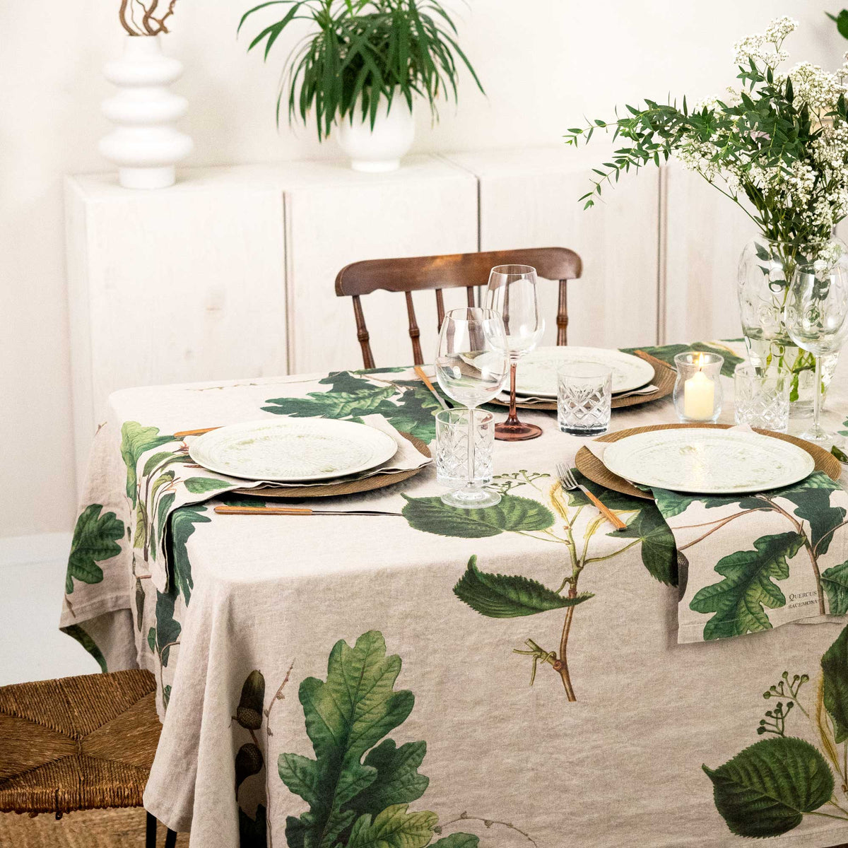 Table cloth TREES natural.