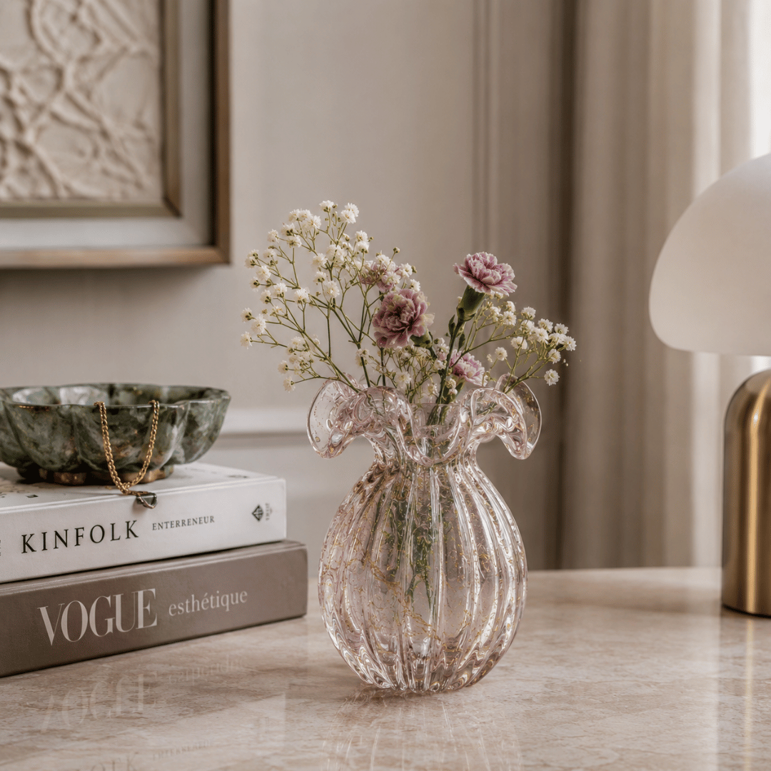The Flower Vase – Rose Gold – 13 × 17 cm | House Art