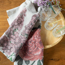 Charger l&#39;image dans la galerie, Lot de 2 torchons de cuisine pivoine et lilas
