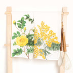 Set of 2 Mimosa & Rose Kitchen Towels.