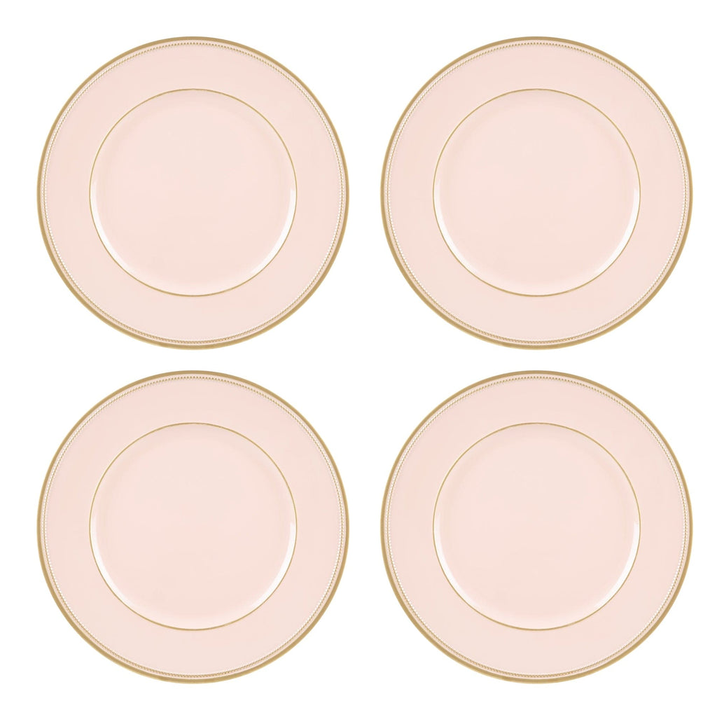Set of 4 pink Plastic under plate 33cm.