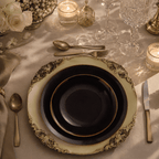 Set of 6 Ornate Cream & Brown Sous-Plats – 33 cm – image 7 | House Art