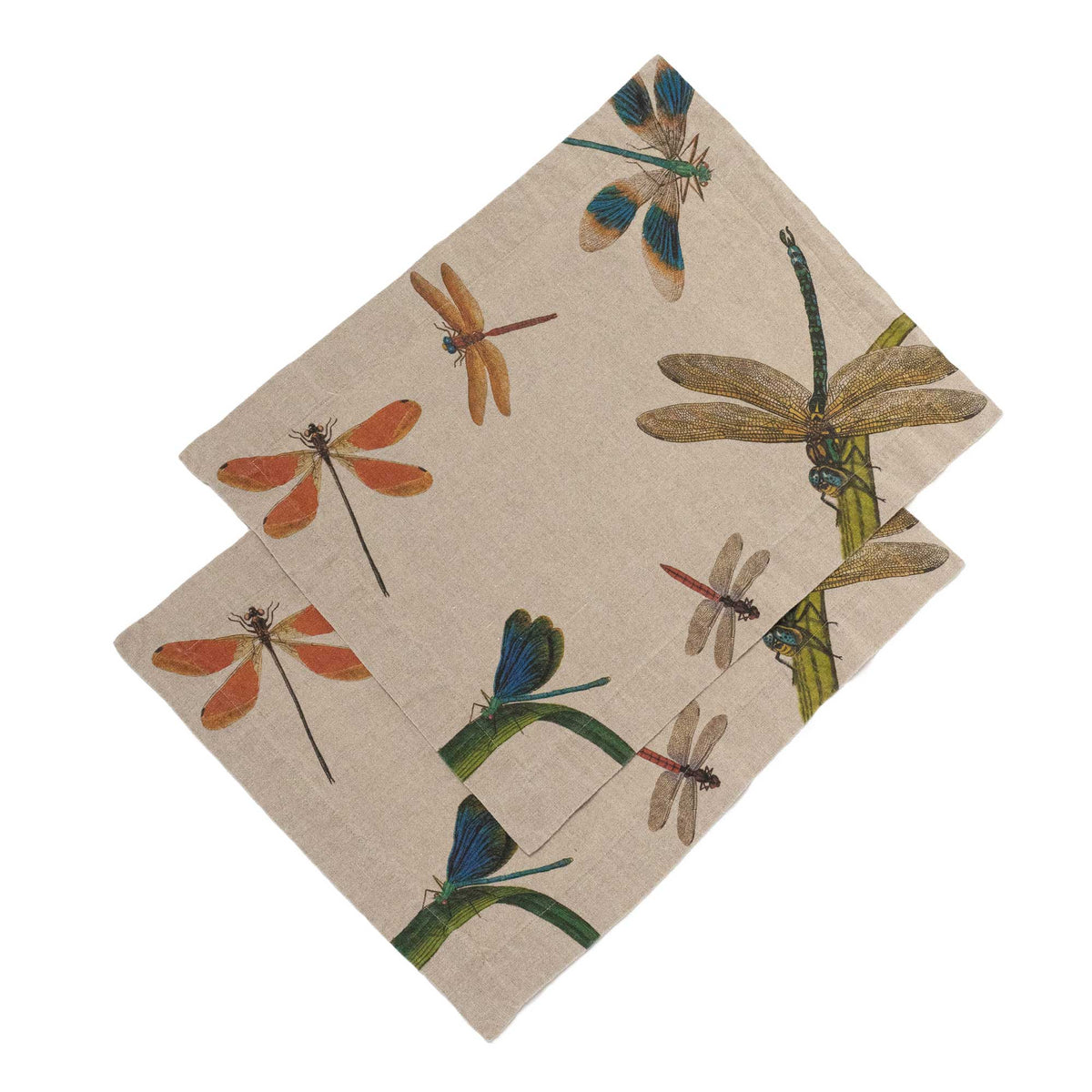 Set of 2 Placemats LAKESIDE DRAGONFLIES.