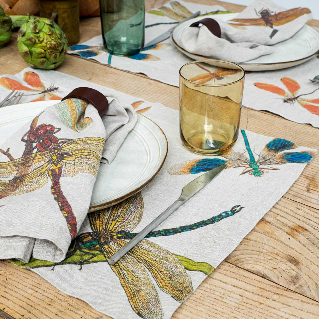 Set of 2 Placemats LAKESIDE DRAGONFLIES.