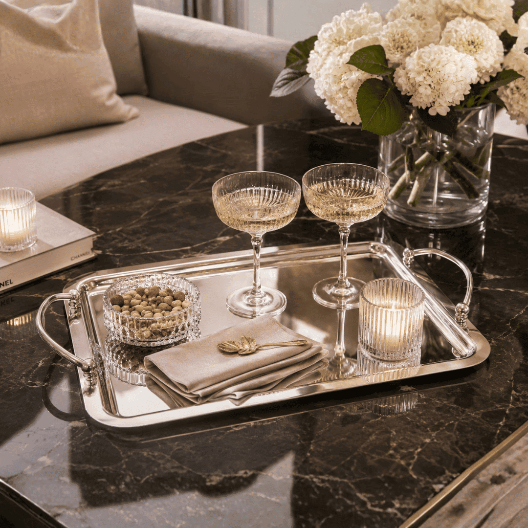 Stainless Steel Tray With Handle 33x26cm | House Art