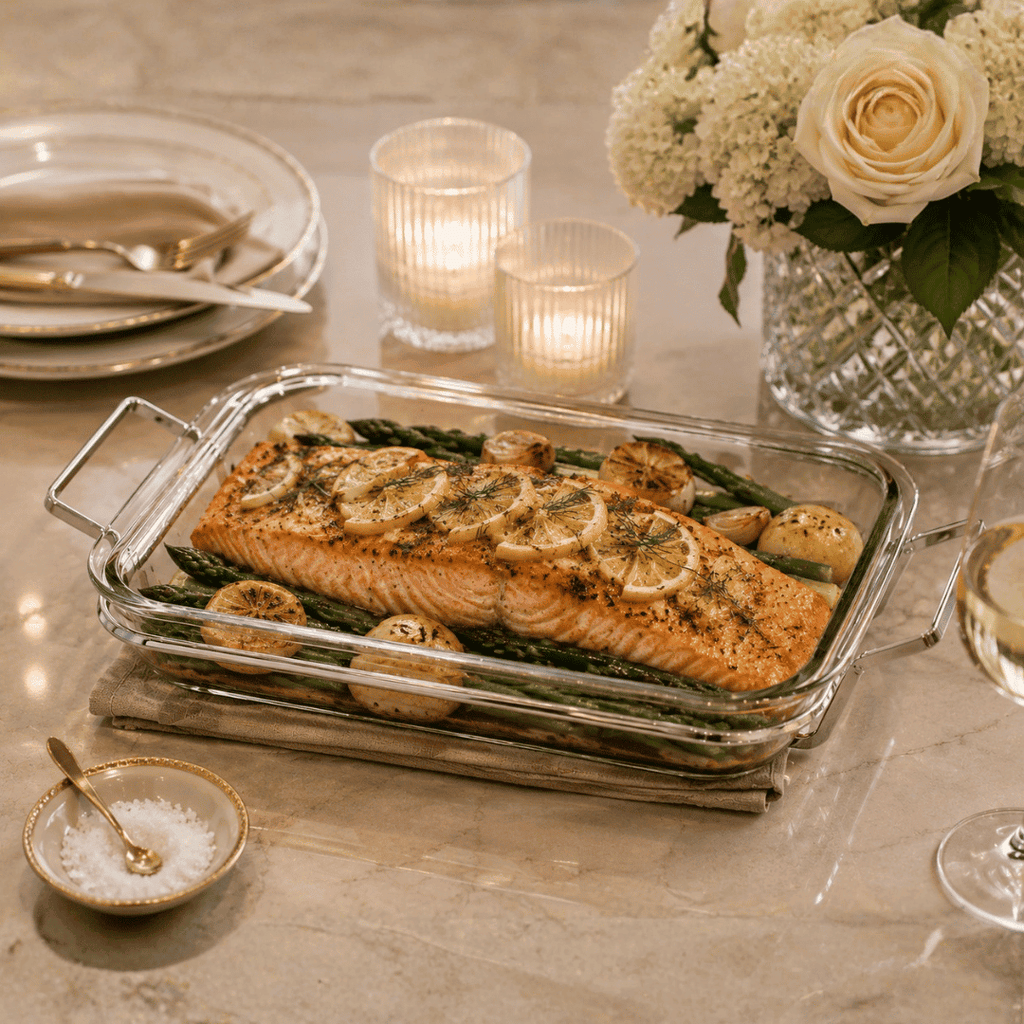 Glass Bakeware Serving Dish 34x20cm | House Art