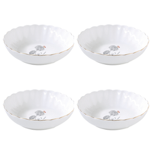 Load image into Gallery viewer, Fleurs et Papillons Set of 4 Soup Plate
