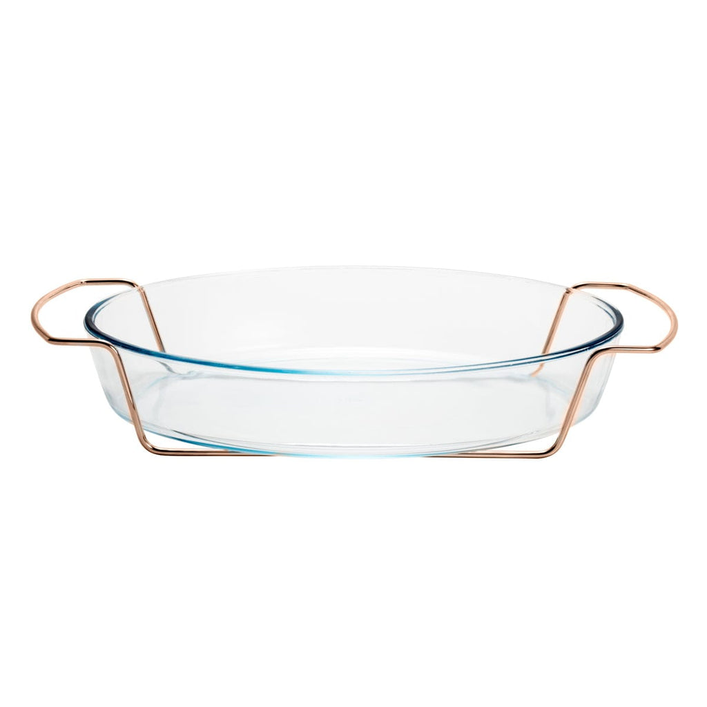 Rose Chrome Serving/Bakeware Dish  36x23cm.