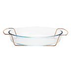 Rose Chrome Serving/Bakeware Dish  36x23cm.