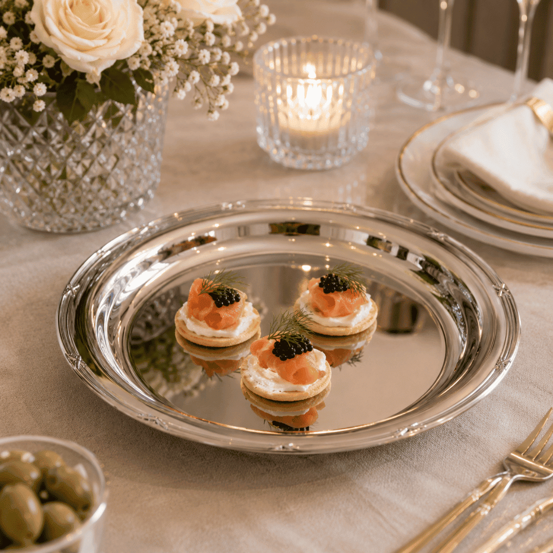 Monaco Stainless Steel Serving Plate – 29 cm – image 5 | House Art