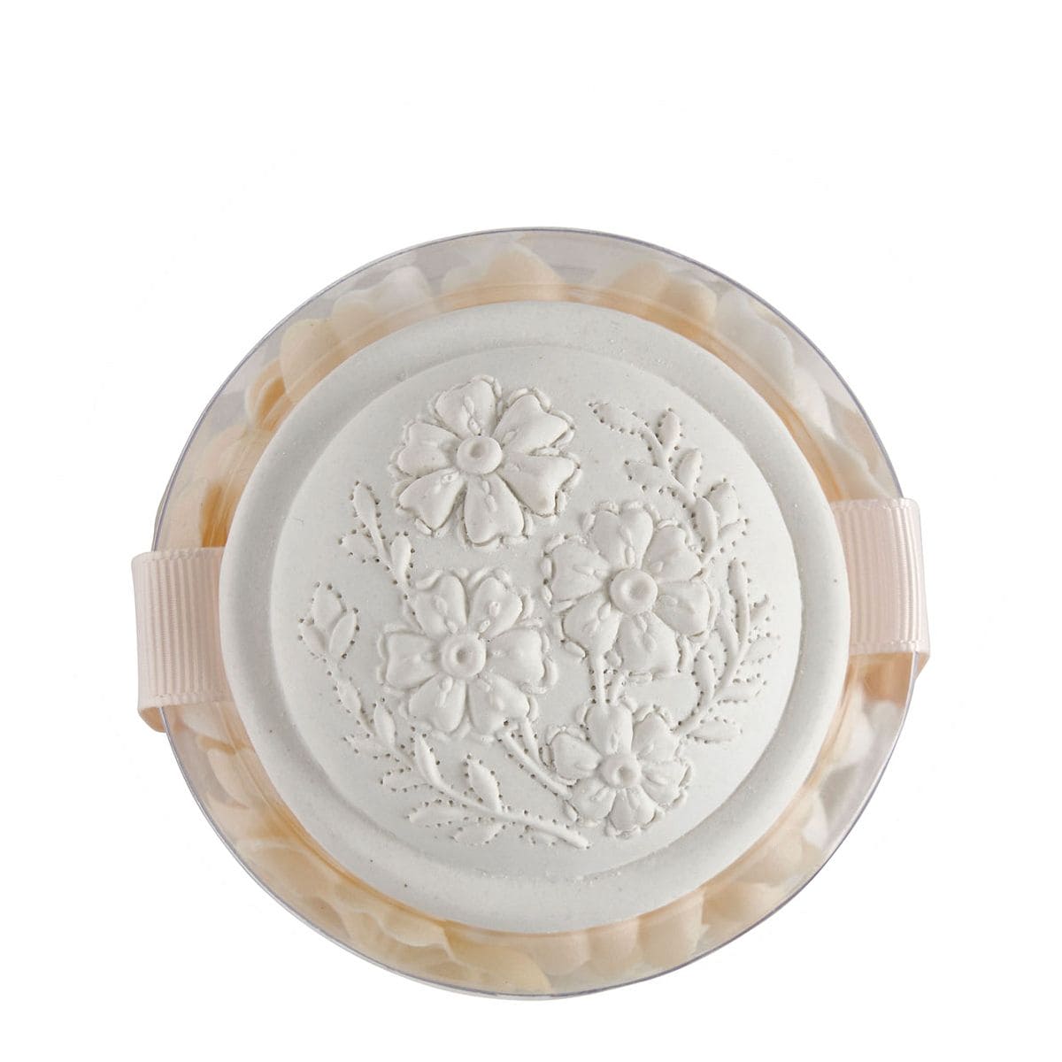 Box of white and nude scented soap petals - Parfum Rose.