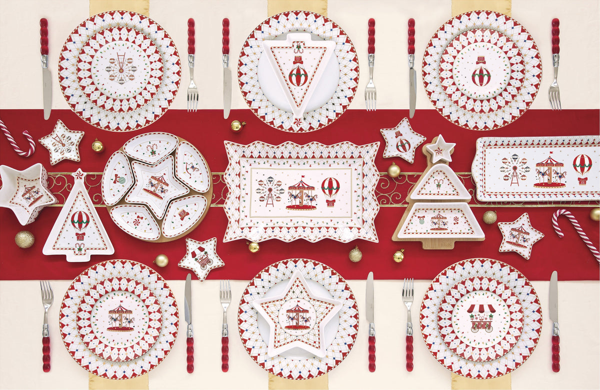 Serving Platter Star Christmas Wonderland.