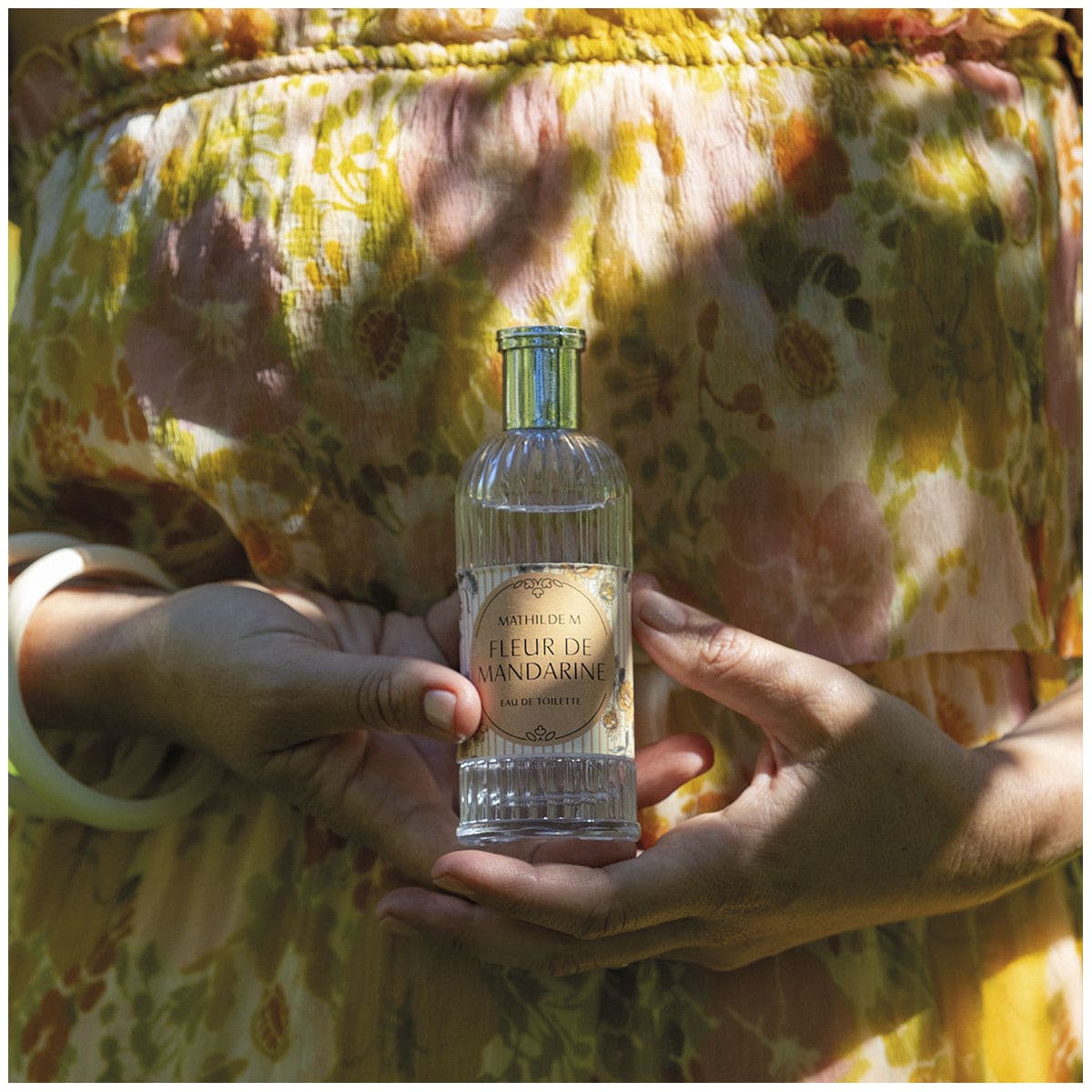 Eau de toilette 100 ml and scented soap roses - Fleur de Mandarine.