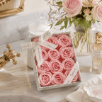 Box of 12 Pink Roses | House Art