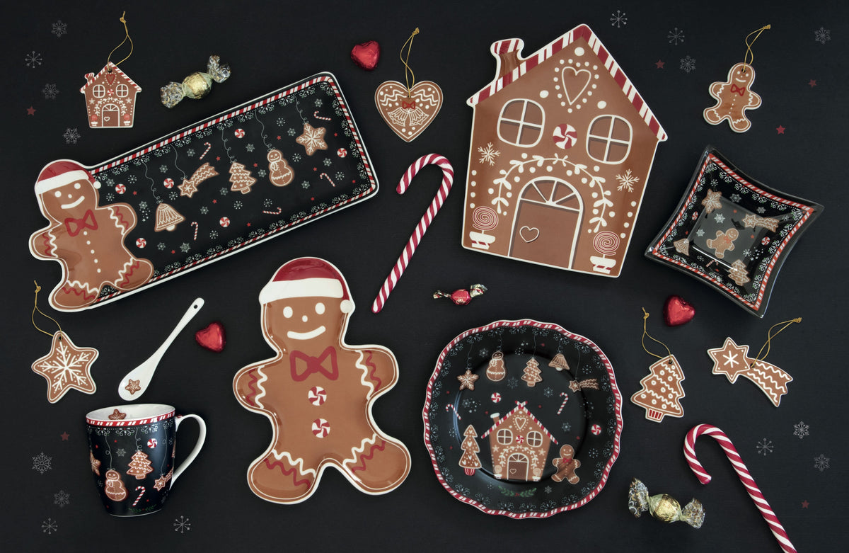 Porcelain Dish Gingerbread Man.