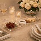 Glass Tray with Gold Edge | House Art