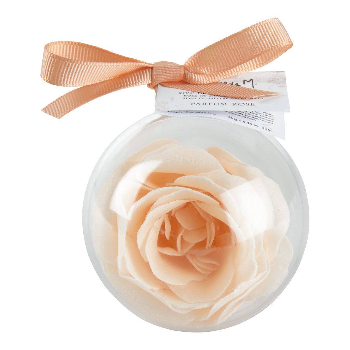 Nude rose scented soap ball - Rose scent.