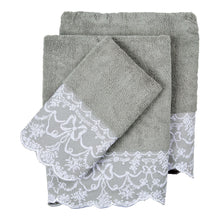 Load image into Gallery viewer, Lace Aquarelle Guest Towel
