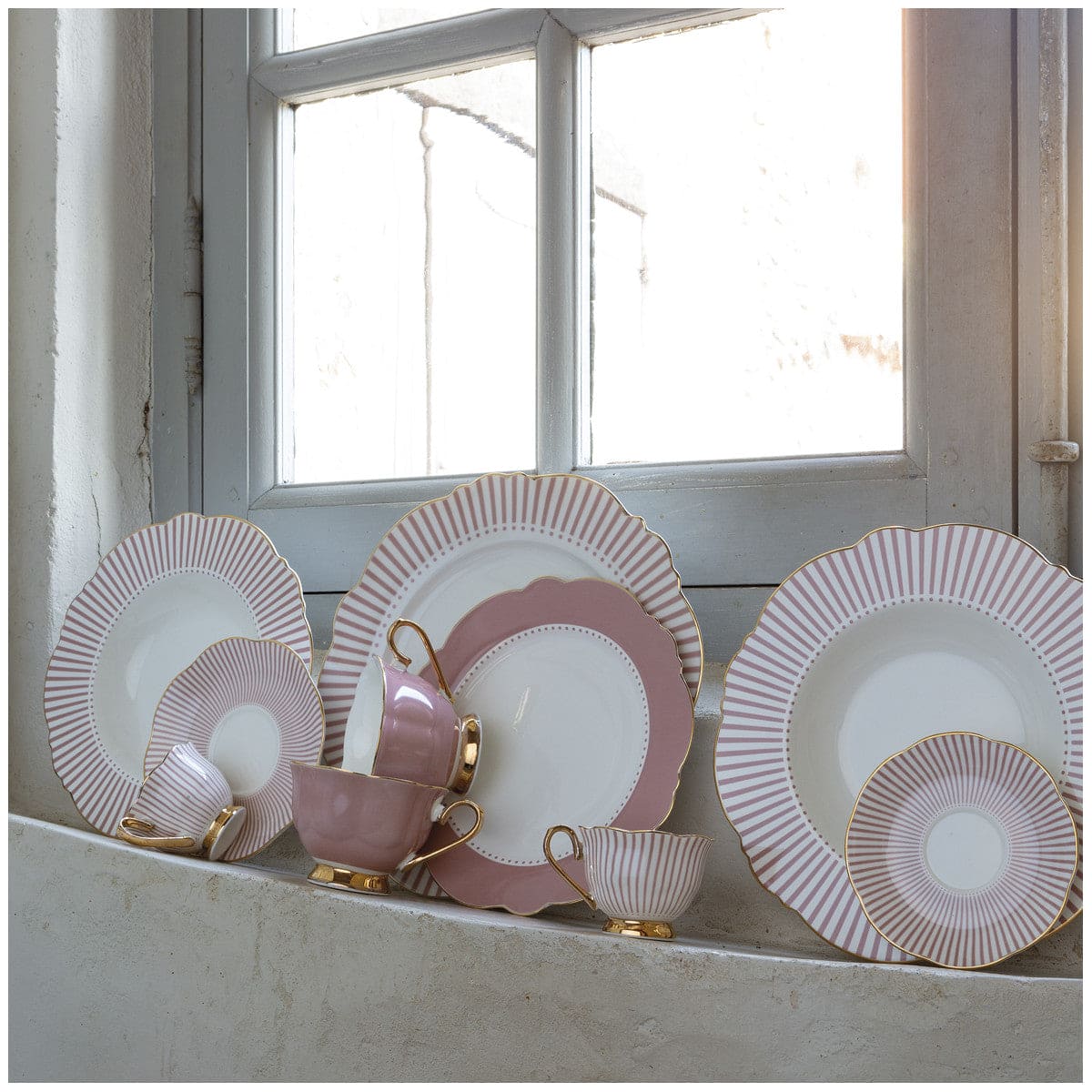 Dinner Plate Mrs.Recamier - Pink.