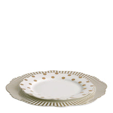 Load image into Gallery viewer, Dessert plate Madame de Récamier - Gilded polka-dot
