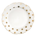 Dessert Plate Mrs.Recamier - Gilded polka-dot.