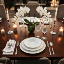 Lade das Bild in den Galerie-Viewer, Polis 18-Piece White Porcelain Dinner Set for 6 | Modern Ribbed Dinnerware Collection.
