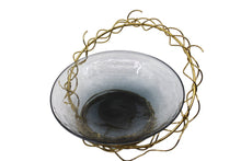 Charger l&#39;image dans la galerie, Glass Bowl With Iron Wire Stand
