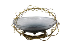 Charger l&#39;image dans la galerie, Glass Bowl With Iron Wire Stand
