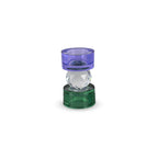 Diamond Effect Candle Holder Purple Green.
