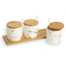 Charger l'image dans la galerie, Ensemble de boîtes en porcelaine blanche avec motif doré
