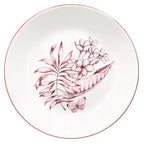 Colibri 18-Piece Pink Floral Porcelain Dinner Set for 6 | Elegant Botanical Tableware.