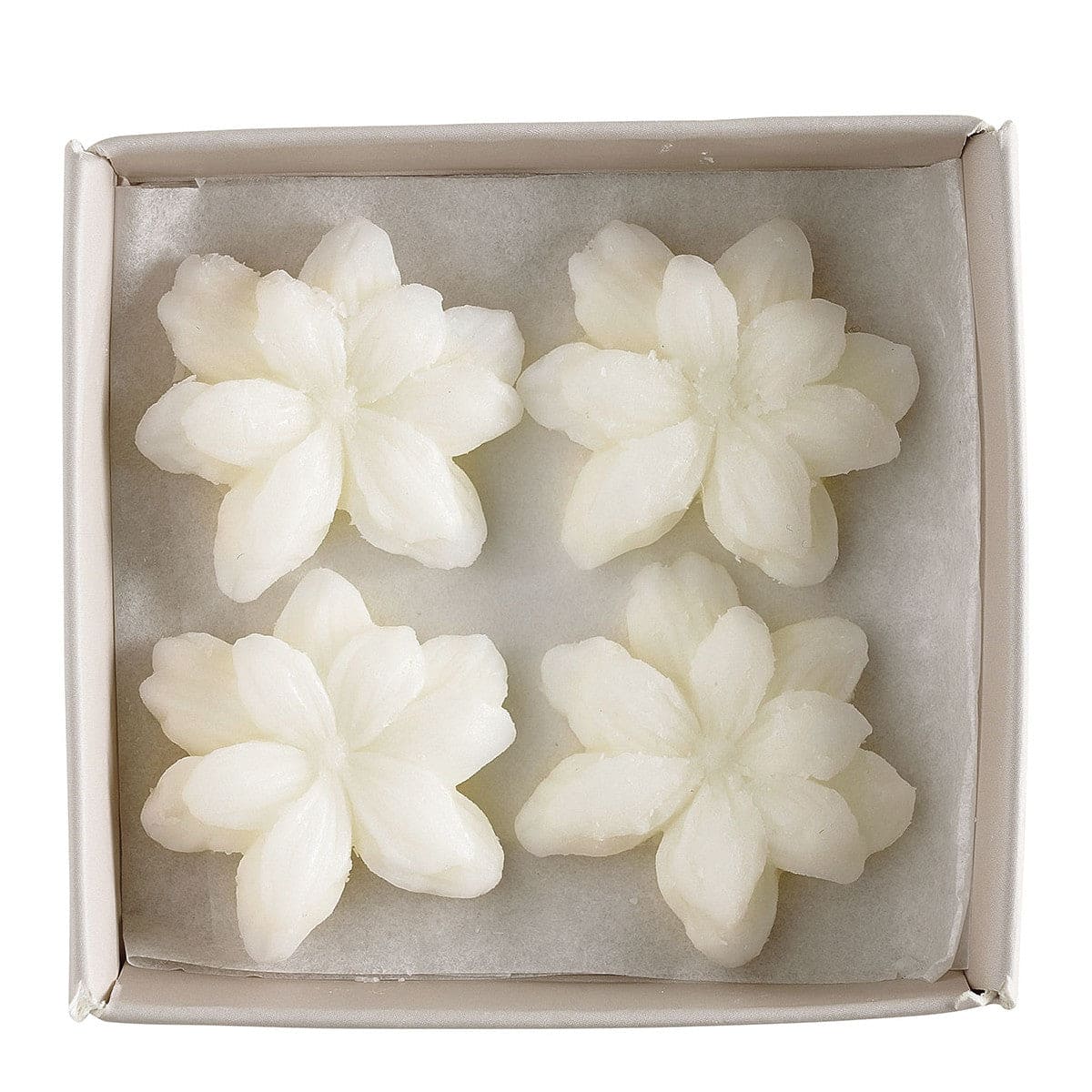 Box of 4 Jasmine Melting Decorations in Scented Wax - Sublime Jasmin..